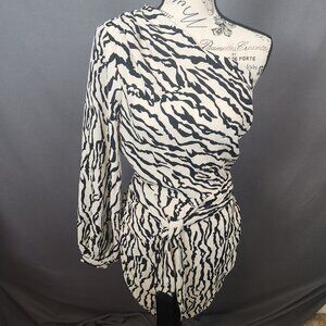 One-shouder Draped Mini Dress